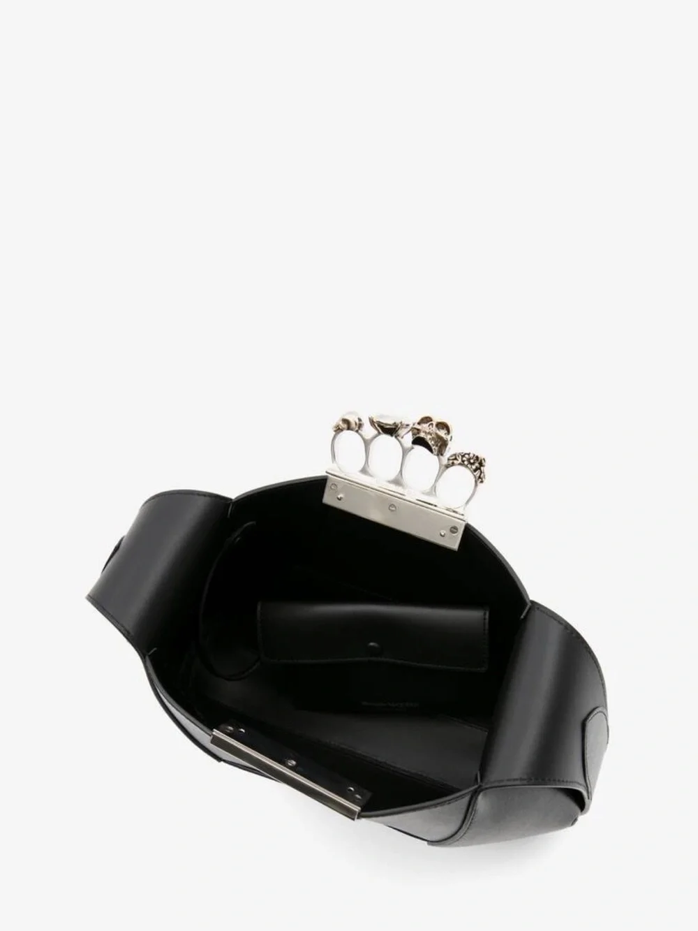ALEXANDER MCQUEEN ‘The Jewelled Hobo Bag’ in Black - Picture 3 of 12